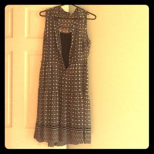 Dress black and white